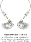 MEE Audio MX4 PRO Quad‑Driver Modular In‑Ear Monitors Clear – EP‑MX4PRO‑CL