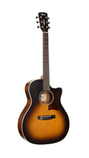 Cort GA1EOPSB Grand Regal Series Acoustic-Electric Guitar - Open Pore Sunburst