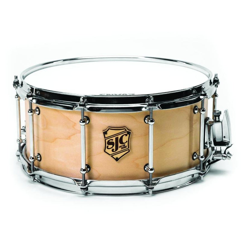 SJC Drums Tour Series 6.5"x14" Maple Snare Drum - Natural Satin - T22S6514NACH