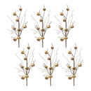 Melrose Sleigh Bell Twig Spray (Set of 6)