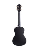 Bamboo Violin‑Style Concert Ukulele 23″ Black w/ EQ & Tuner - U23‑VIO‑BK‑Q