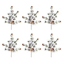 Melrose Snowy Pine Spray (Set of 6)