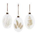 Natural Dried Floral Glass Ornament (Set of 12)