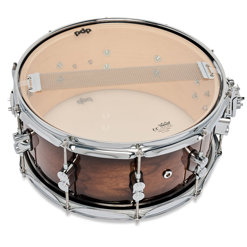 PDP Concept Maple Exotic 6.5x14 Snare Drum Walnut Charcoal Burst PDCMX6514SSWC