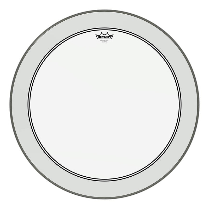 Remo P3-1326-C2 Powerstroke 3 Clear 26" Bass Drumhead with 2.5" Impact Pat
