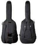 GEWA Premium 1/8 Double Bass Gig Bag w/ Back Pack Straps & 10mm Padding - Black