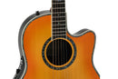 Ovation Custom Balladeer Acoustic‑Electric Guitar - Vintage Burst w/ Gig Bag