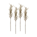Melrose Flocked Beige Pampas Grass Spray (Set of 4)