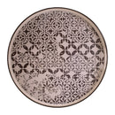 Melrose Round Ornate Geometric Print Tray 17.5"D