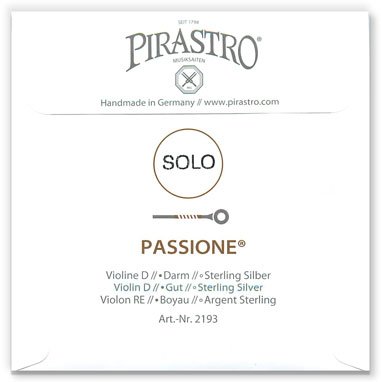 Pirastro Passione Solo 4/4 Medium Gauge Violin String Set - Loop-End E