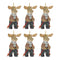 Moose on Skis Ornament (Set of 6)