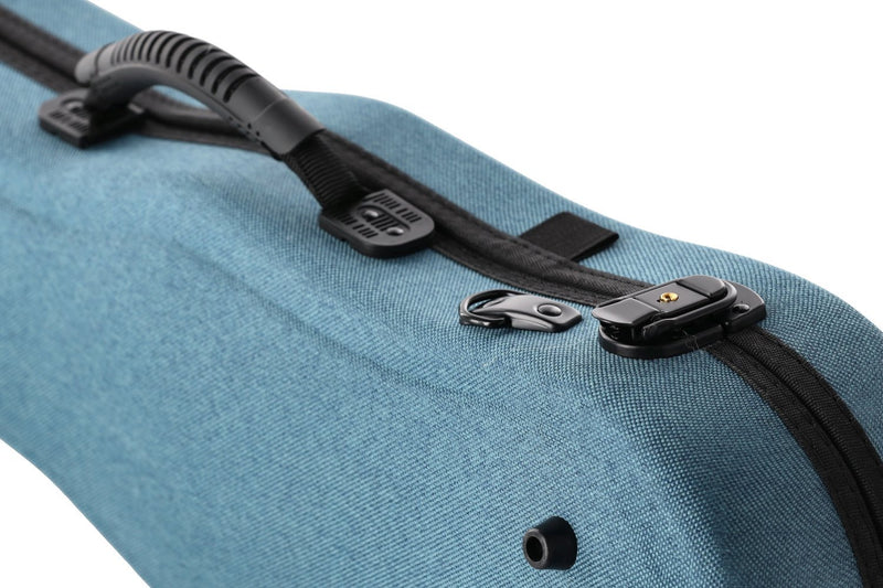 GEWA Bio-A Shaped 4/4 Violin Case - Blue with Backpack Straps