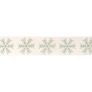 Melrose Jeweled Snowflake Wired Ribbon 4" x 5 Yds.