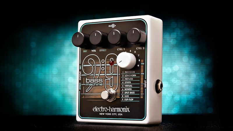 Electro-Harmonix BASS9 Bass Machine Guitar Pedal – Guitar-to-Bass Emulator