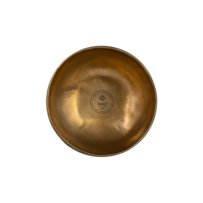 Sela Harmony 6.7" Brass Singing Bowl w/ Mallet & Felt Stationary Ring – SE262