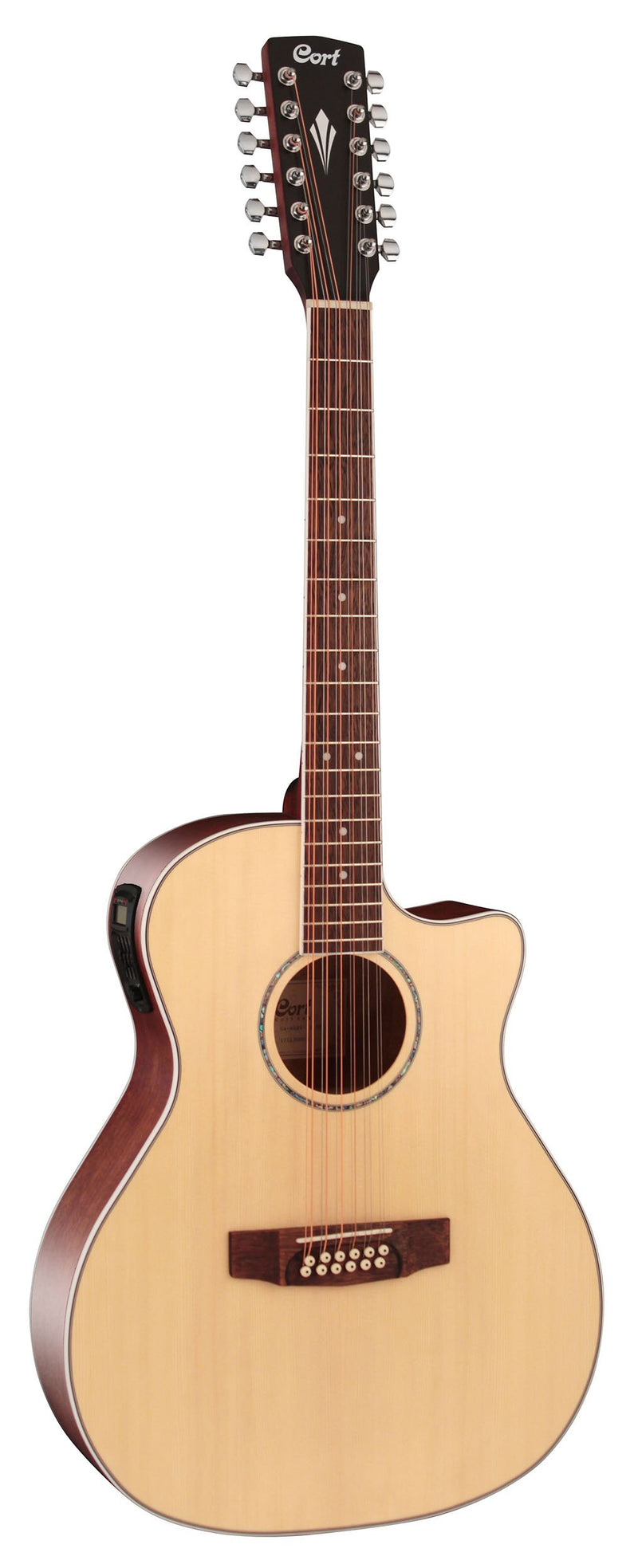 Cort Grand Regal GAMEDX12OP 12-String Acoustic-Electric Guitar - Open Pore