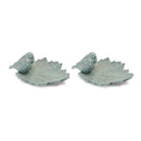 Leaf with Perched Birds (Set of 2)