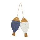 Melrose Fir Wood Fish Ornament (Set of 2)