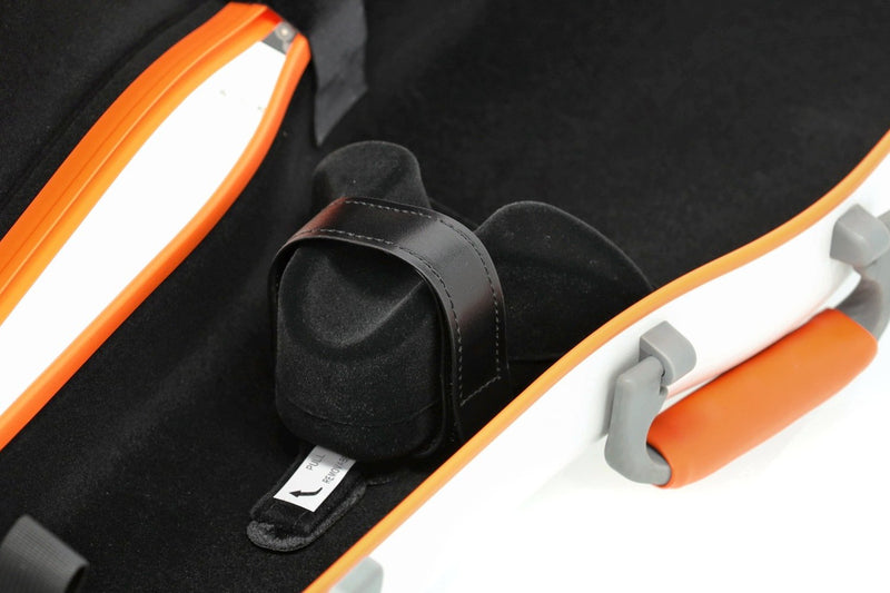 Gewa PURE 1.8 Shaped Polycarbonate 4/4 Violin Case - White/Orange