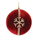 Melrose Jeweled Snowflake Ball Ornament (Set of 4)