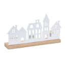 Melrose Metal Village Tealight Candle Holder (Set of 2)