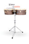 LP LP257-KP Karl Perazzo Signature Timbales 14"/15" – Antique Bronze w/ Stand