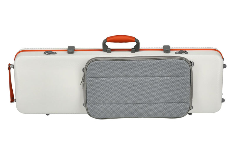 Gewa PURE Polycarbonate 4/4 Violin Case White/Black w/ Subway Handle