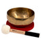 Sela Harmony 6.7" Brass Singing Bowl w/ Mallet & Felt Stationary Ring – SE262