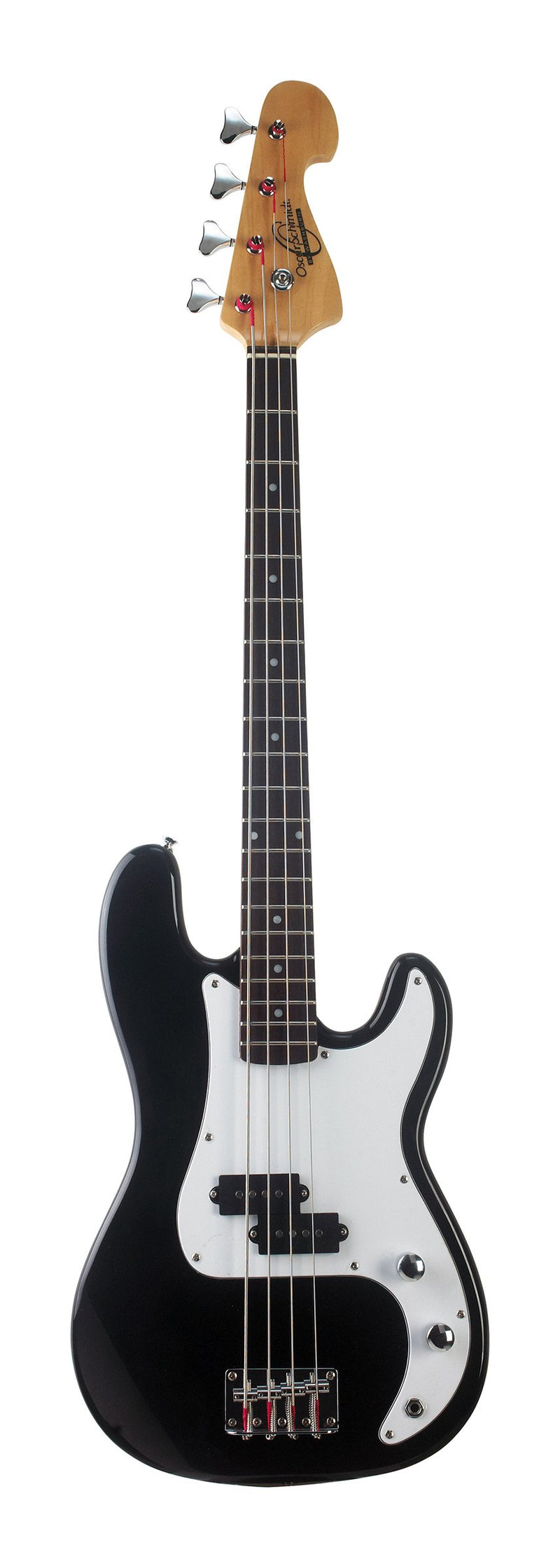 Oscar Schmidt OB25B-A 4-String Electric Bass Guitar - Black