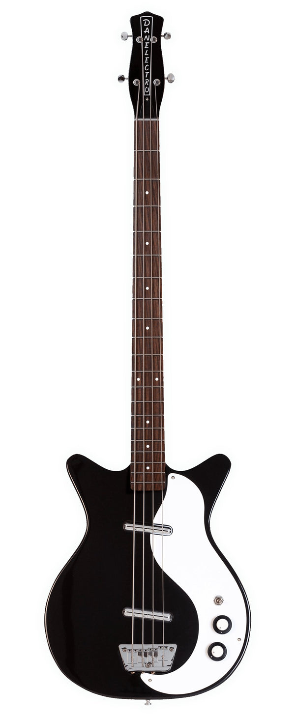 Danelectro ’59DC Long Scale Bass Guitar - Black - D59DCBASS-BLK