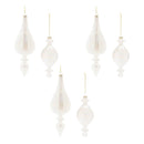 Melrose Iridescent Glass Finial Ornament (Set of 6)