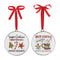 Metal Cookies and Cocoa Disc Ornament (Set of 12)