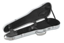 GEWA PURE Violin Case Polycarbonate Silver "Fun" Shaped w/Subway Handle 4/4-3/4