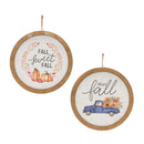 Melrose Fall Harvest Plaque (Set of 2)