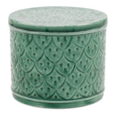 Melrose Sage Green Metal Container with Lid (Set of 2)