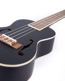 Bamboo Violin-Style Concert Ukulele 23″ - Black - U23‑VIO‑BK