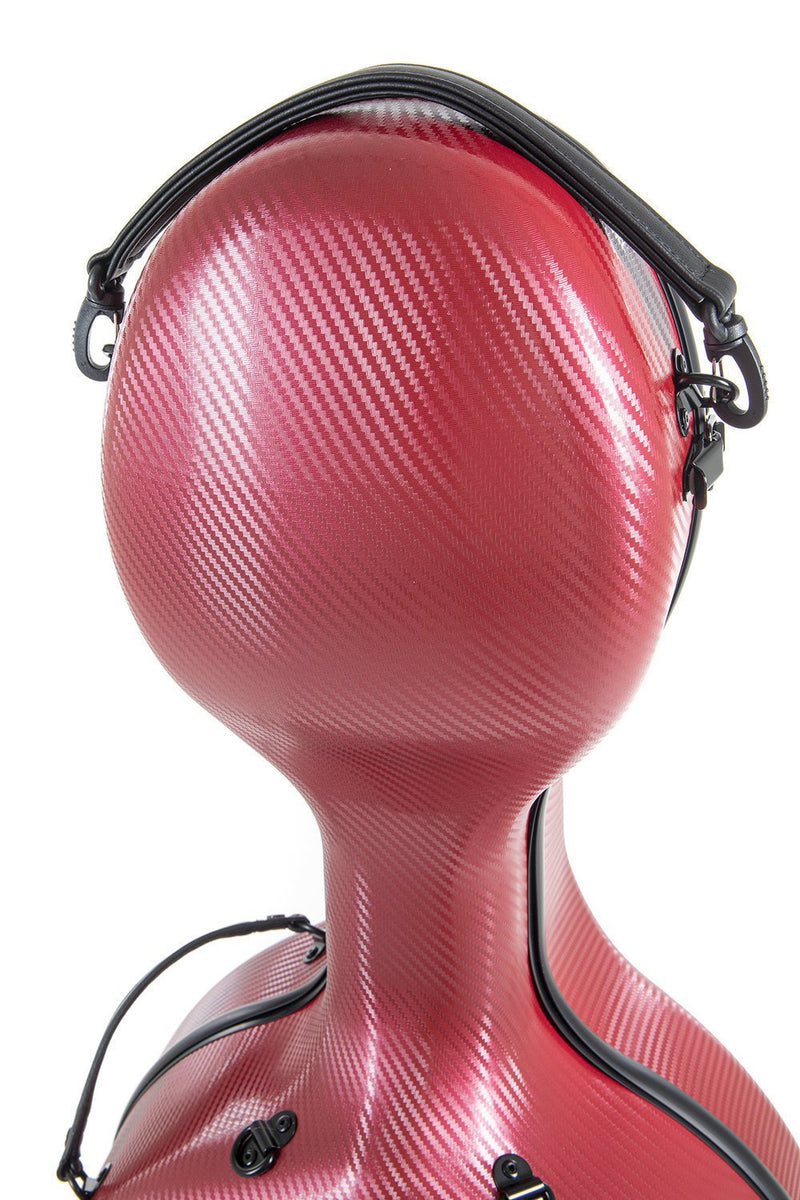 PURE by GEWA Polycarbonate 4.8 Cello Case – Red with Wheels