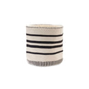 Striped Woven Cotton Basket (Set of 2)