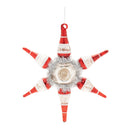 Melrose Vintage-Inspired Reflector Snowflake Ornaments – Set of 4