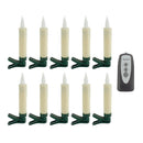 Melrose LED FIA Flame Clip-on Candle Taper or Suction Cup (Set of 10)