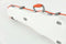 Gewa PURE 1.8 Shaped Polycarbonate 4/4 Violin Case - White/Orange