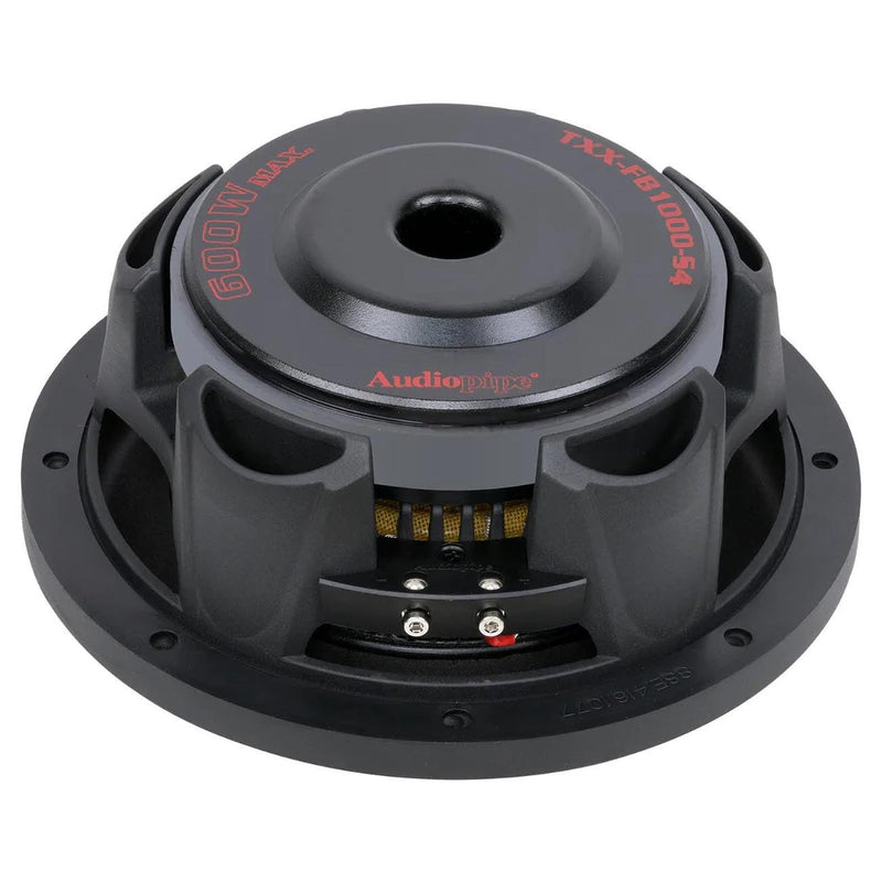 Audiopipe 10" Shallow Mount Woofer 300W RMS/600W Max Single 4 Oh - TXX-FB1000-S4
