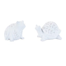 Melrose Etched Frog and Turtle Figurine (Set of 2)