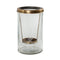 Melrose Etched Glass Candle Holder 8.5"H