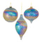 Irredescent Glass Swirl Ornament (Set of 6)