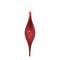 Red Ribbed Glass Drop Ornament (Set of 6)