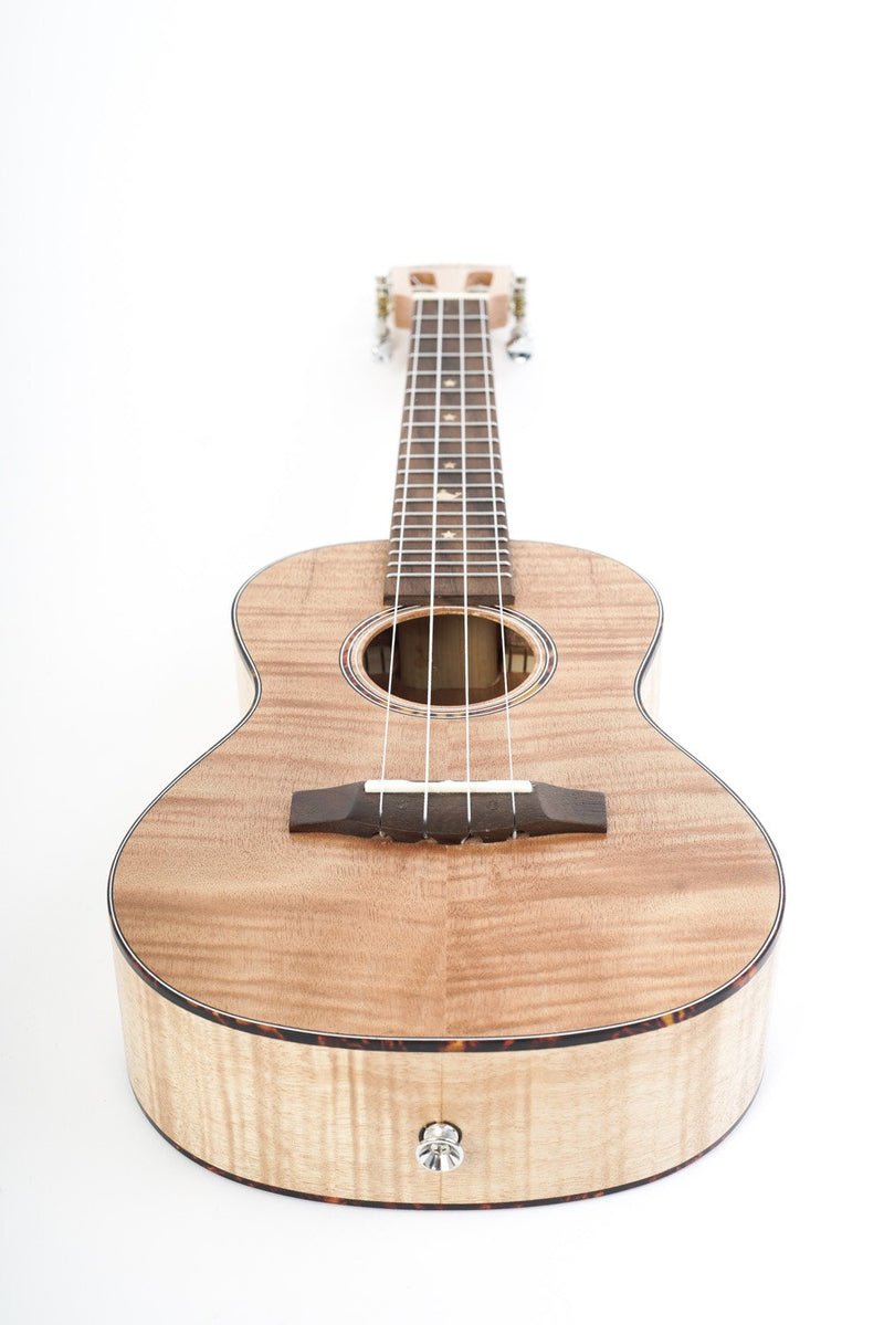 Bamboo Violin‑Style Concert Ukulele 23″ Black w/ EQ & Tuner - U23‑VIO‑BK‑Q