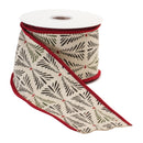 Melrose Rustic Holiday Pine Ribbon 4" x 5 yds.