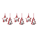 Melrose Star and Pine Tree Cookie Cutter Ornament (Set of 6)