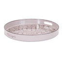Melrose Round Ornate Geometric Print Tray 17.5"D